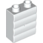 Набор LEGO WALL 1X2X2 PLANK PATTERN, Белый