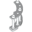 Набор LEGO Fence Spindled 4 x 4 x 2 Quarter Round with 3 Studs, Белый