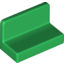 Набор LEGO Panel 1 x 2 x 1 [Rounded Corners], Зеленый