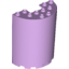 Набор LEGO Cylinder Half 3 x 6 x 6 with 1 x 2 Cutout, Lavender