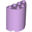 Набор LEGO Cylinder Half 2 x 4 x 4, Lavender