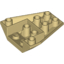 Набор LEGO Wedge 4 x 4 Triple Inverted [4 Connections between Front Studs], Tan