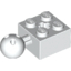 Набор LEGO Technic Brick Modified 2 x 2 with Solid Ball and Axle Hole, Белый