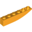 Набор LEGO Slope Curved 6 x 1 Inverted, Bright Light Orange