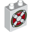 Набор LEGO Duplo Brick 1 x 2 x 2 - Set 10827, Белый