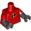 Набор LEGO MINI UPPER PART 2K NO. 3329, Красный