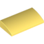 Набор LEGO Slope Curved 2 x 4 x 2/3 [Bottom Tubes], Bright Light Yellow