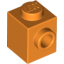 Набор LEGO Brick Special 1 x 1 with Stud on 1 Side, Оранжевый
