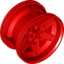 Набор LEGO Wheel 56 x 36 Technic Racing Medium with 6 Pin Holes, Красный