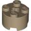 Набор LEGO Brick Round 2 x 2, Dark Tan
