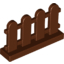Набор LEGO Picket Fence 1 x 4 x 2, Красно-коричневый