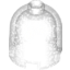 Набор LEGO Brick Round 2 x 2 x 1 2/3 Dome Top [Hollow Stud], Glitter Trans-Clear