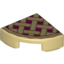 Набор LEGO 1/4 CIRCLE TILE 1X1 with Lattice Pie Print, Tan