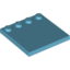 Набор LEGO Tile Special 4 x 4 with Studs on Edge, Medium Azure