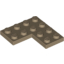 Набор LEGO Plate 4 x 4 Corner, Dark Tan