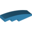 Набор LEGO Slope Curved 4 x 1 No Studs [Stud Holder with Symmetric Ridges], Dark Azure