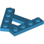 Набор LEGO Plate Special 4 Stud 45В° Angle Plate, Dark Azure