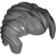 Набор LEGO Minifig Hair Short Swept Back with Sideburns and Widow's Peak, Темный сине-серый