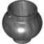 Набор LEGO Minifig Pot Small with Handle Holders, Pearl Dark Gray