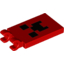 Набор LEGO PLATE 2X3, W/HOLDER, NO. 2, Красный