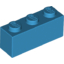 Набор LEGO Brick 1 x 3, Dark Azure