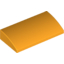Набор LEGO Slope Curved 2 x 4 x 2/3 [Bottom Tubes], Bright Light Orange