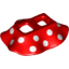 Набор LEGO Skirt with 16 White Polka Dots Pattern (Minnie), Красный