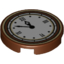 Набор LEGO Tile, Round 2 x 2 with Bottom Stud Holder with Clock with Roman Numerals Pattern, Красно-коричневый
