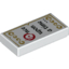 Набор LEGO Tile 1 x 2 with 'Once Upon a time...' and Gold Scrollwork Pattern, Белый