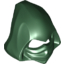 Набор LEGO Headgear Hood Cowl Pointed with Eye Holes, Темно-зеленый