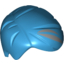 Набор LEGO WIG, Hair Short Combed Sideways Part Right with Silver Streaks Pattern, Dark Azure