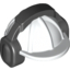Набор LEGO Minifig Helmet Construction with Black Ear Protector / Headphones Pattern [White], Белый