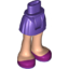 Набор LEGO FEMALE, HIP WITH SKIRT 2, NO. 13, Темно-фиолетовый