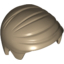 Набор LEGO Minifig Hair Smooth Combed Sideways, Dark Tan