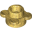 Набор LEGO Plate Round 1 x 1 with Flower Edge [4 Petals], Pearl Gold