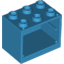 Набор LEGO Cupboard 2 x 3 x 2 with Hollow Studs, Dark Azure