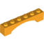 Набор LEGO Brick Arch 1 x 6 Raised Arch, Bright Light Orange