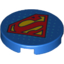 Набор LEGO FLAT TILE 2X2, ROUND, NO. 1061, Голубой