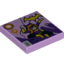 Набор LEGO Tile 2 x 2 with BATGIRLв„ўand Yellow Bat Signal -  '#1' Comic Book print, Lavender