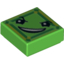 Набор LEGO Tile 1 x 1 Kryptomites Diamond-shaped Face print, Ярко-зеленый