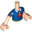 Набор LEGO Torso, Girl, No. 203, Light Flesh