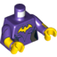 Набор LEGO Batgirl's torso, Темно-фиолетовый