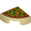 Набор LEGO 1/4 CIRCLE TILE 1X1 with Pizza Print, Tan