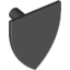 Набор LEGO Minifig Shield - Triangular, Черный