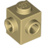 Набор LEGO Brick Special 1 x 1 with Studs on 2 Adjacent Sides, Tan