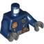 Набор LEGO Mini Upper Part, No. 3694, Темно-синий