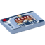 Набор LEGO Tile 2 x 3 with Cafe Corner Lego Set Box Pattern, Bright Light Blue