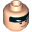 Набор LEGO Minifigure Head (Recessed Solid Stud) Batman, Light Flesh