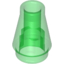 Набор LEGO Cone 1 x 1 [No Top Groove], Прозрачный зеленый