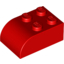 Набор LEGO Brick 2 x 3 with Curved Top, Красный